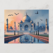 Taj Mahal Postcard Feiertagspostkarte (Vorderseite)