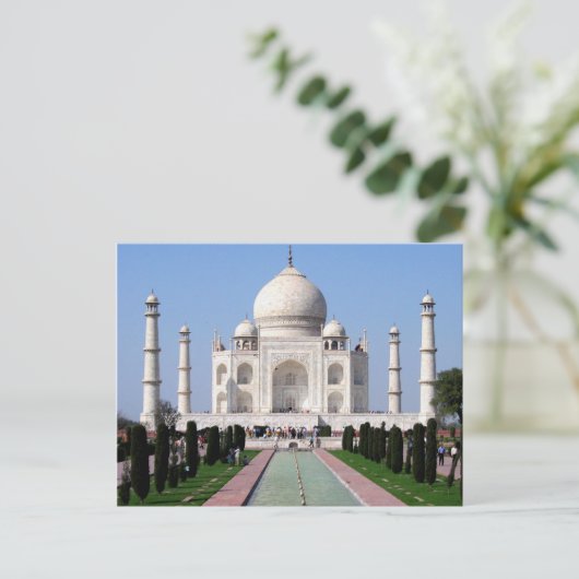 Taj Mahal Postcard Postkarte (Stehend Vorderseite)