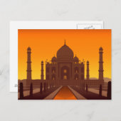 Taj Mahal Postcard Postkarte (Vorne/Hinten)