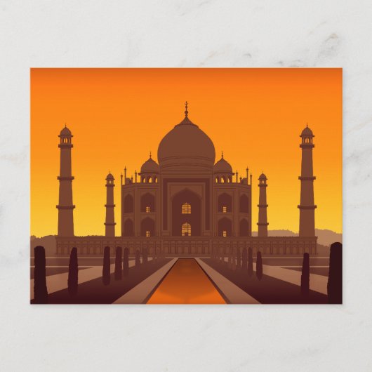 Taj Mahal Postcard Postkarte (Vorderseite)
