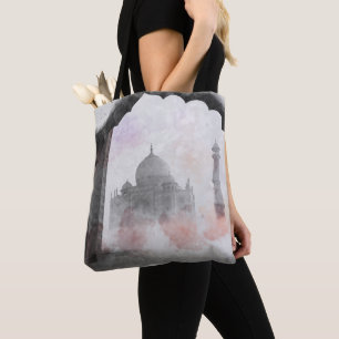 Taj Mahal Postcard Vintage Travel Tasche