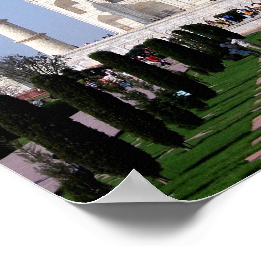 Taj Mahal Poster (Ecke)