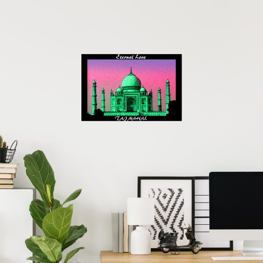 Taj Mahal Poster (Heimbüro)
