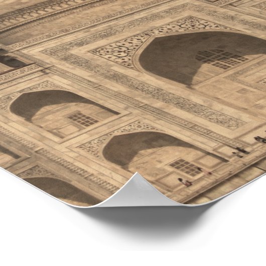 Taj Mahal Poster (Ecke)