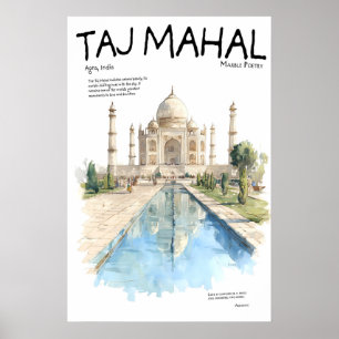 Taj Mahal Poster Agra Indien Wahrzeichen Marmor