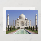 Taj Mahal Postkarte (Vorne/Hinten)