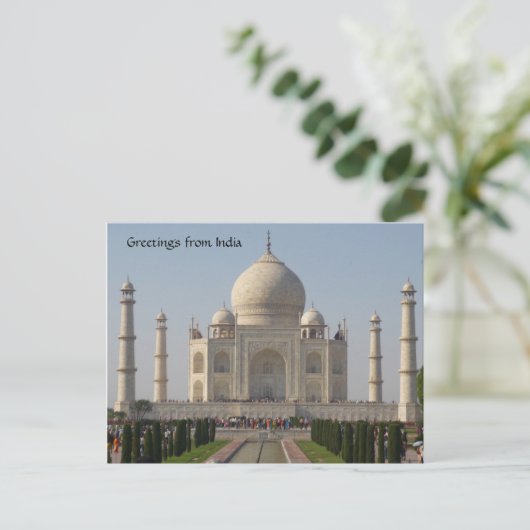 taj mahal postkarte (Stehend Vorderseite)