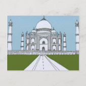 Taj Mahal Postkarte (Vorderseite)