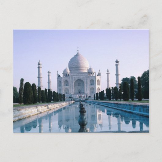 Taj Mahal Postkarte (Vorderseite)