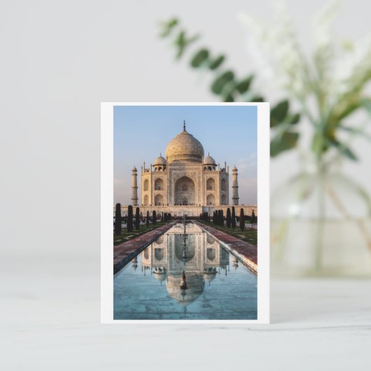 Taj Mahal Postkarte (Stehend Vorderseite)