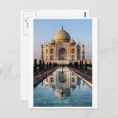 Taj Mahal Postkarte (Vorne/Hinten)