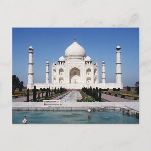 Taj Mahal Postkarte (Vorderseite)