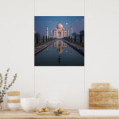 Taj Mahal Reflection Gift Wrap – Serene Moonlit Ar Poster (Küche)