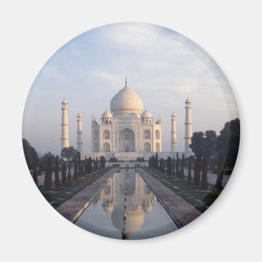 Taj Mahal Reflection in Agra, Uttar Pradesh, Indie Magnet (Vorne)