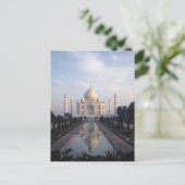 Taj Mahal Reflection in Agra, Uttar Pradesh, Indie Postkarte (Stehend Vorderseite)