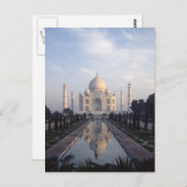 Taj Mahal Reflection in Agra, Uttar Pradesh, Indie Postkarte (Vorne/Hinten)