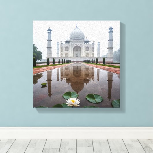 Taj Mahal Reflection Leinwanddruck (Insitu (Holzboden))