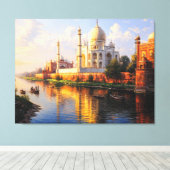 Taj Mahal Reflection Leinwanddruck (Insitu (Holzboden))