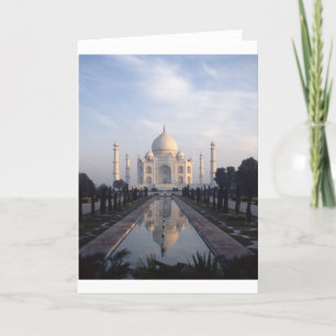 Taj Mahal Reflexion in Agra, Uttar Pradesh, Indien Karte