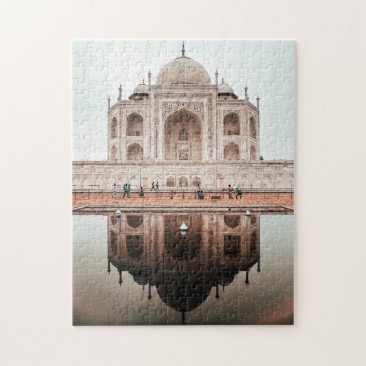 Taj Mahal Reflexion Indien Architektur Puzzle (Vertikal)