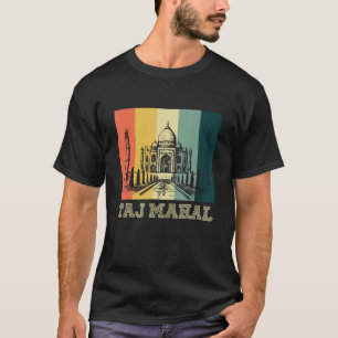 Taj Mahal Retro Vintage Tempel aus Indien Asien T-Shirt