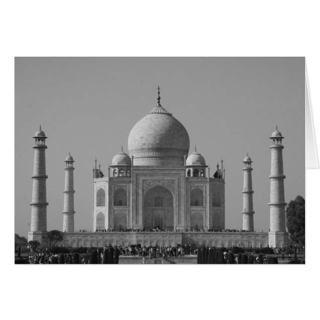 Taj Mahal s/w (Vorderseite (Horizontal))