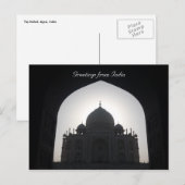 taj mahal shadow postkarte (Vorne/Hinten)