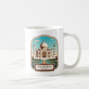 Taj Mahal Souvenir Vintage Indien Kaffeetasse