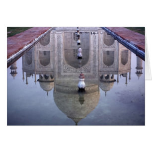 Taj Mahal Spiegelung, Agra, Uttar Pradesh,