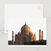 Taj Mahal Sunset Postkarte (Vorne/Hinten)