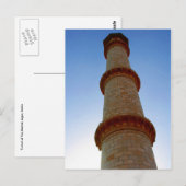 Taj-Mahal-Turm Postkarte (Vorne/Hinten)