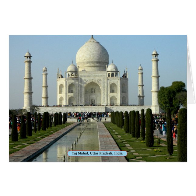 Taj Mahal, Uttar Pradesh, Indien (Vorderseite (Horizontal))