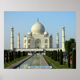 Taj Mahal, Uttar Pradesh, Indien Poster