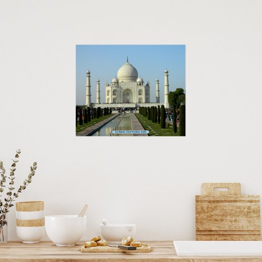 Taj Mahal, Uttar Pradesh, Indien Poster (Küche)