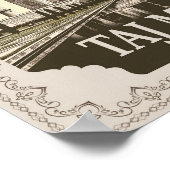 Taj Mahal Vintag Poster (Ecke)