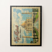 Taj Mahal Vintage Travel Indien Puzzle (Vertikal)