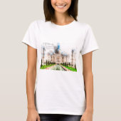 Taj Mahal Watercolor T-Shirt (Vorderseite)
