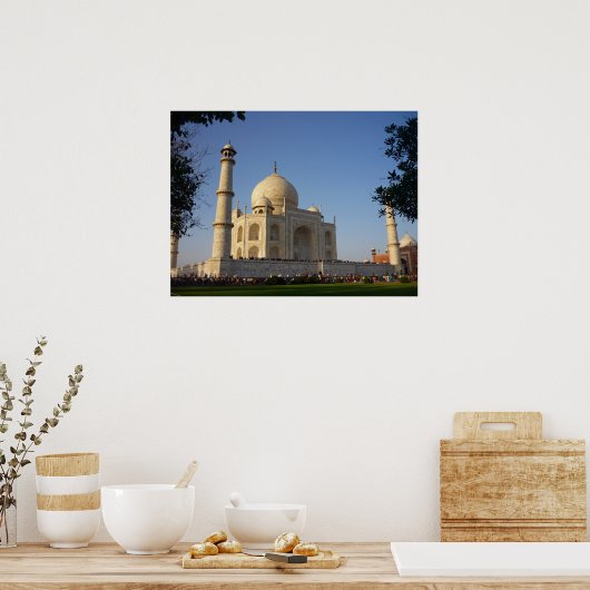 Taj-Mahal-Winkel Poster (Küche)