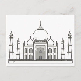 Taj Mahal World Sehenswürdigkeiten Postkarte