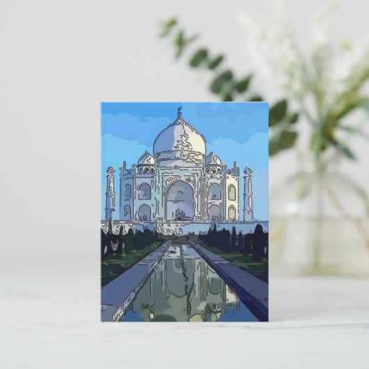 Taj Mahl Postkarte (Stehend Vorderseite)