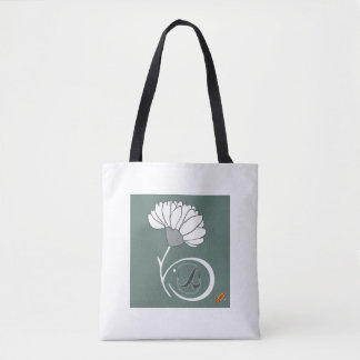 "Tajitu Blume Stem Tote Bag: Minimalistische S-For Tasche