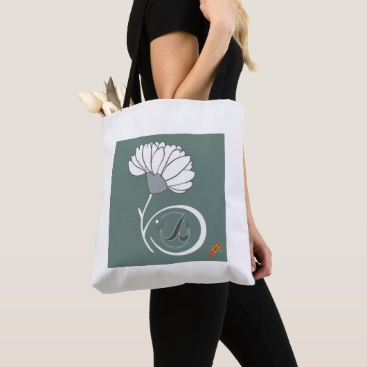 "Tajitu Blume Stem Tote Bag: Minimalistische S-For Tasche (Von Nahem)