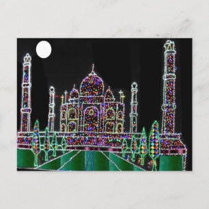 TAJMAHAL Palace Mughal Memorial Sehenswürdigkeit G Postkarte