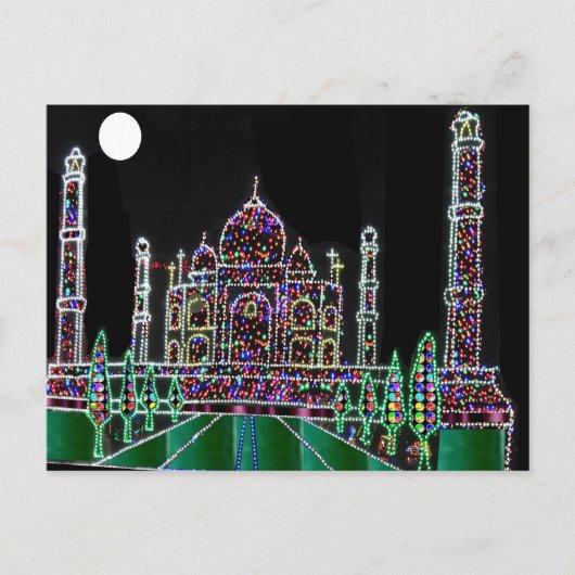 TAJMAHAL Palace Mughal Memorial Sehenswürdigkeit G Postkarte (Vorderseite)