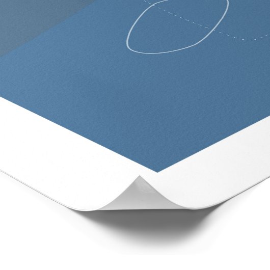 Taka - Retro-Modernes Abstraktes Poster (Ecke)