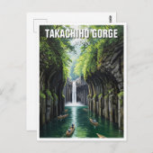 Takachiho Gorge Japan Travel Postkarte (Vorne/Hinten)