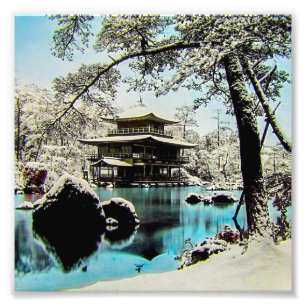 TAKAGI Glas-Magie-Laterne Dia KINKAKUJI GÄRTEN Fotodruck