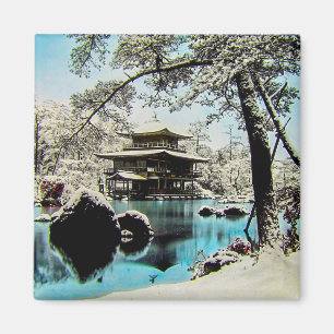TAKAGI Glas-Magisches Laternen-Dia KINKAKUJI-GÄRTE Magnet