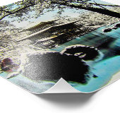 TAKAGI Glass Magic Lantern Slide KINKAKUJI GARDENS Fotodruck (Ecke)