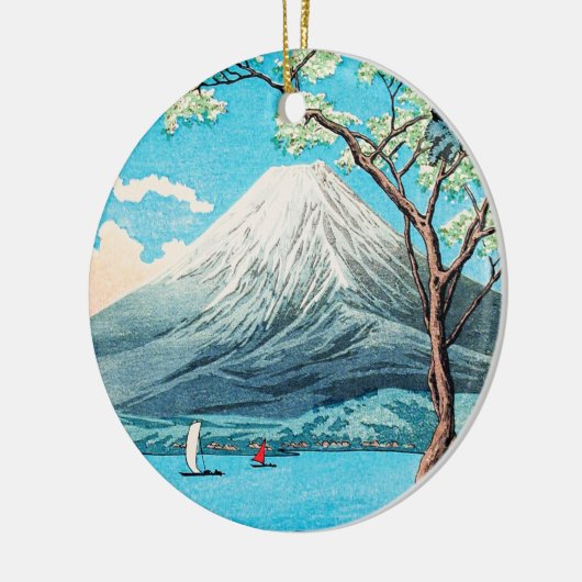 Takahashi - Fuji vom See Yamanaka Keramik Ornament (Links)
